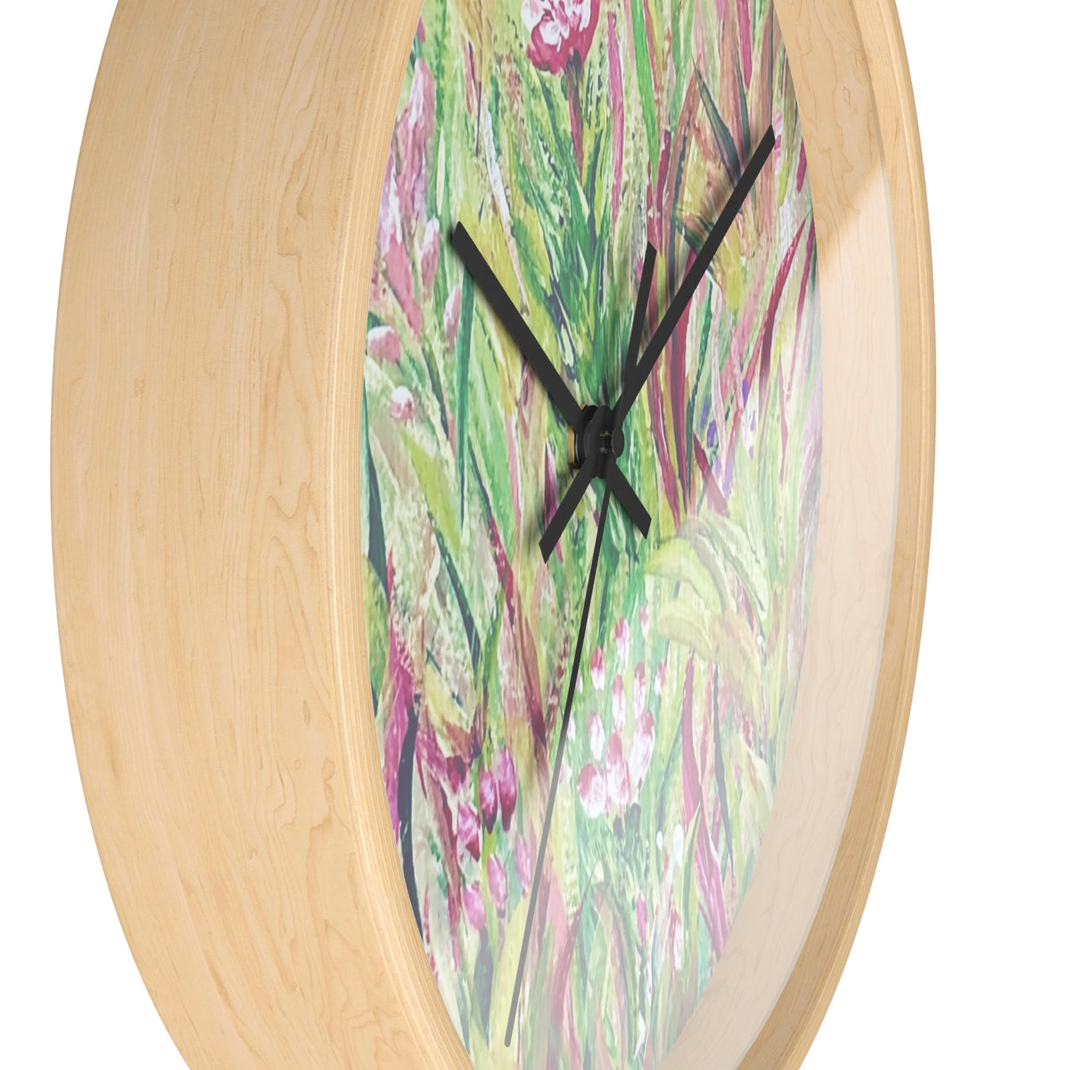 Golden Garden Wall Clock