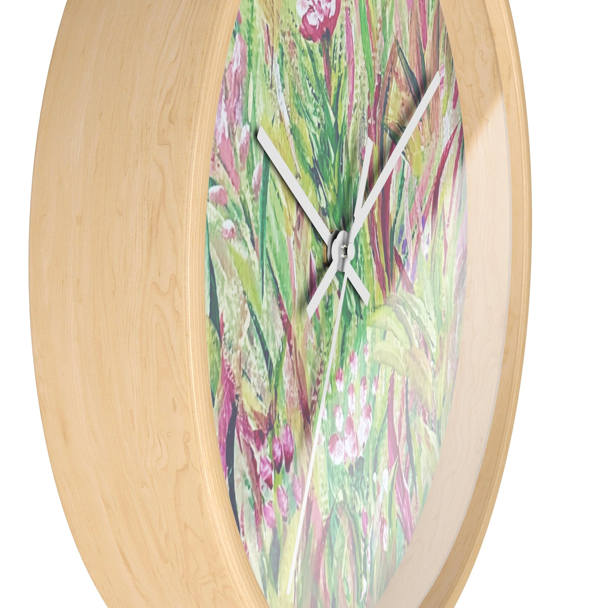 Golden Garden Wall Clock