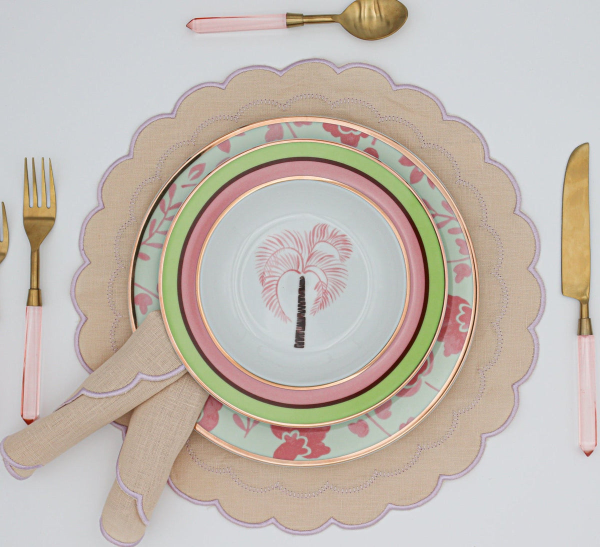 Blush Buttercream Linen Napkins – Set of 4