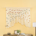 Aura Macrame Leaf Curtain Wall Hanging