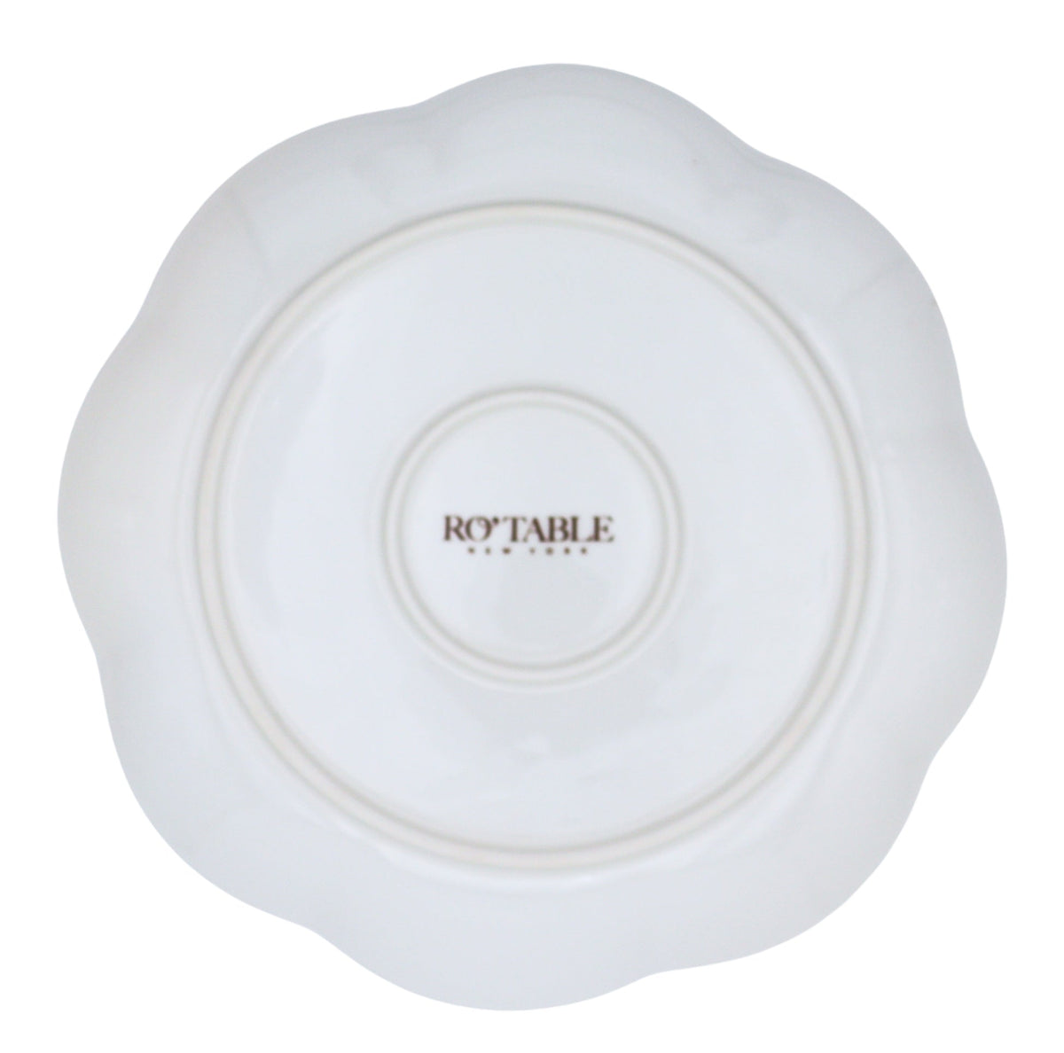 Festive Flora Scalloped Ceramic Dinner Plates – Case of 12 (+3 Bonus Plates)