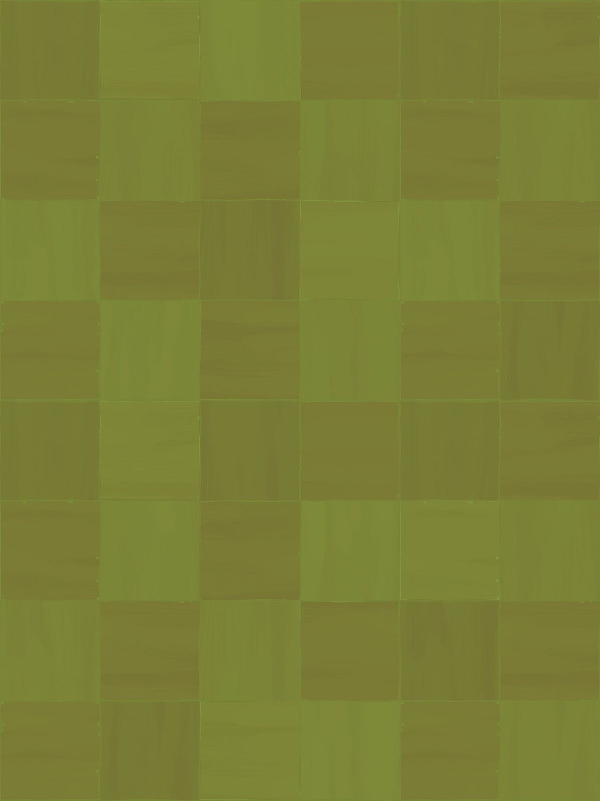 Zellige Wallpaper, olive green