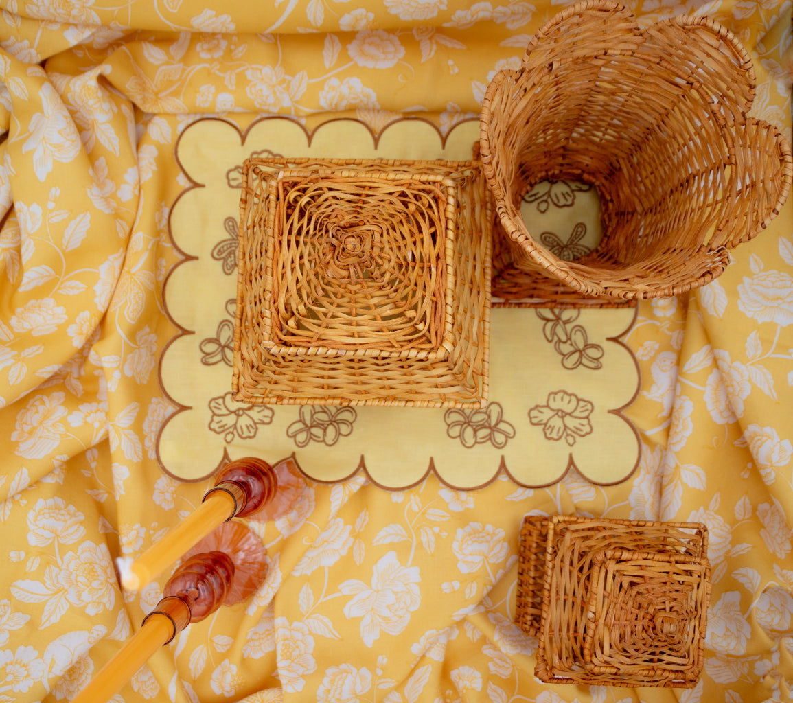 Marigold Flora Parlour Premium Linen Tablecloth