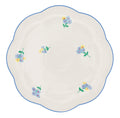 Meadow Flora Scalloped Ceramic Dinner Plates – Case of 12 (+3 Bonus Plates)