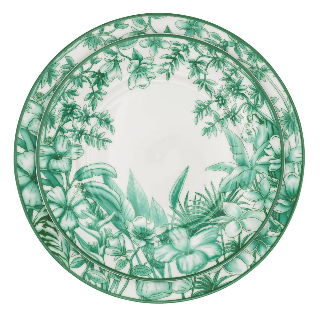 Monsoon Verdant Porcelain Starter Plates – Case of 12 (+3 Bonus Plates)
