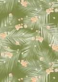 Palm Petal Wallpaper, olive green