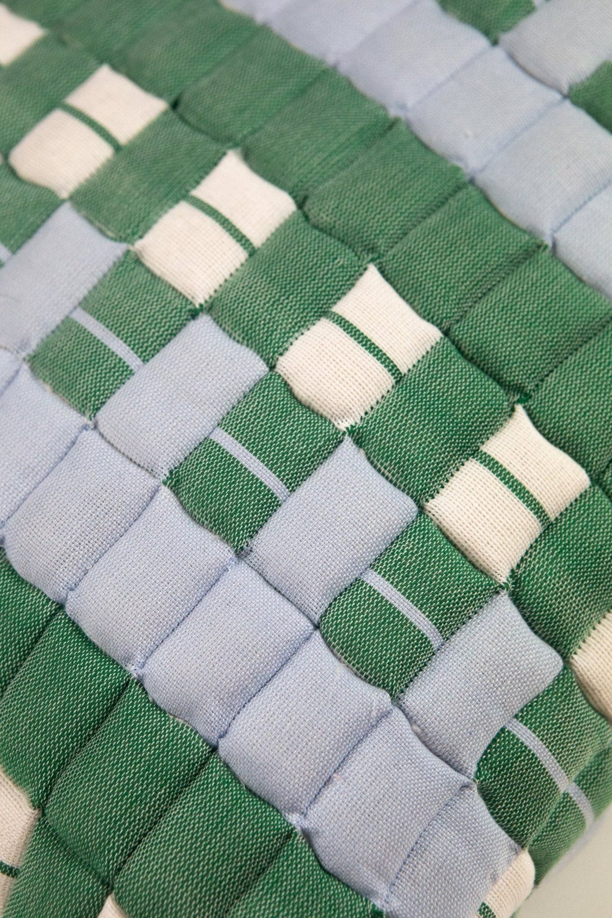 Backordered: Sujani Quilted Pillow - Blue & Green