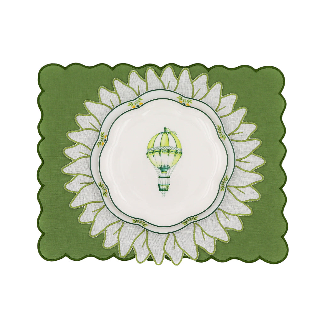 Valensole Lavender Scalloped Ceramic Starter Plates – Case of 12 (+3 Bonus Plates)