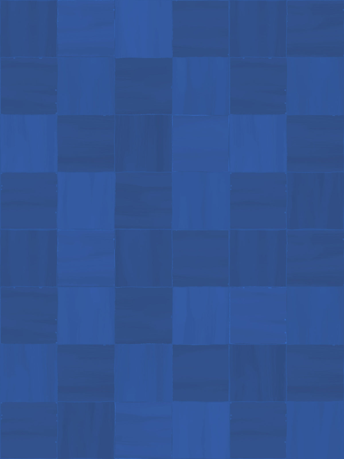 Zellige Wallpaper, cobalt