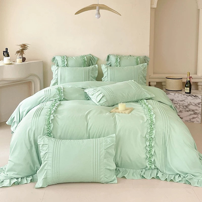 Coquette Ruffled Duvet Cover Set