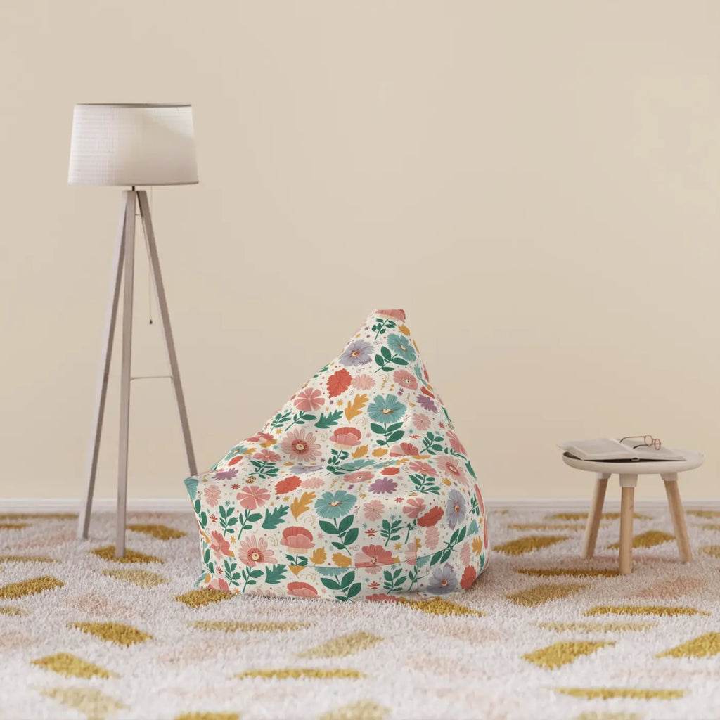 DipaliZ Floral Bean Bag Covers Durable Polyester Fabric