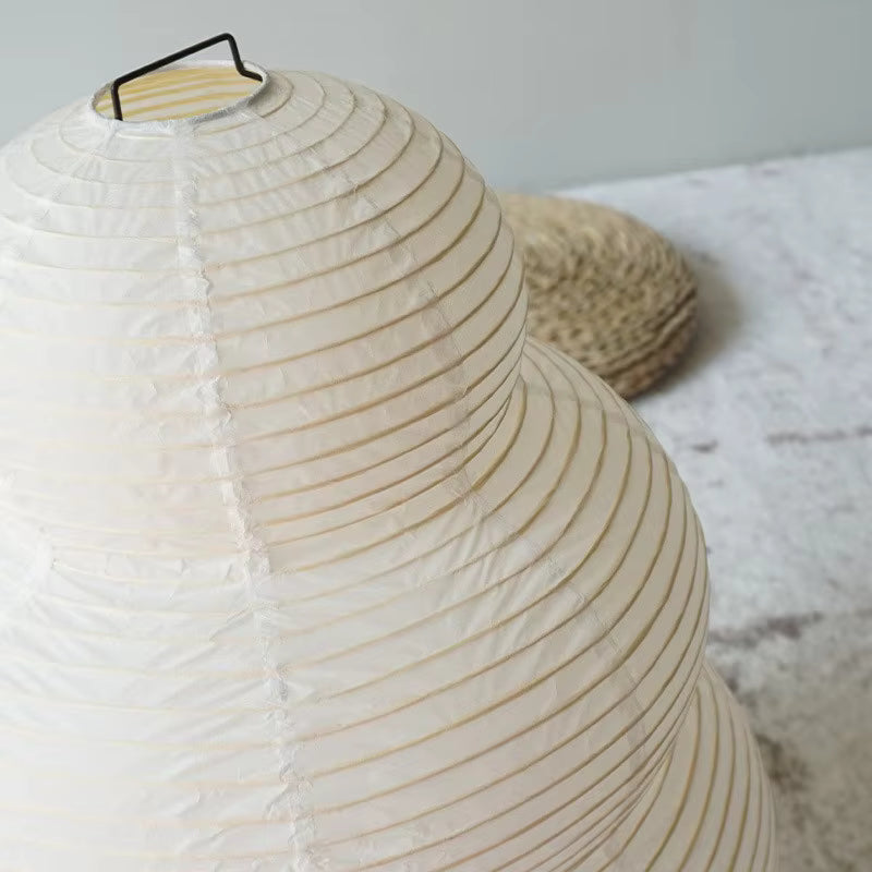 Stacked Paper Lantern Table Lamp | Multi-Tier Washi Desk Light