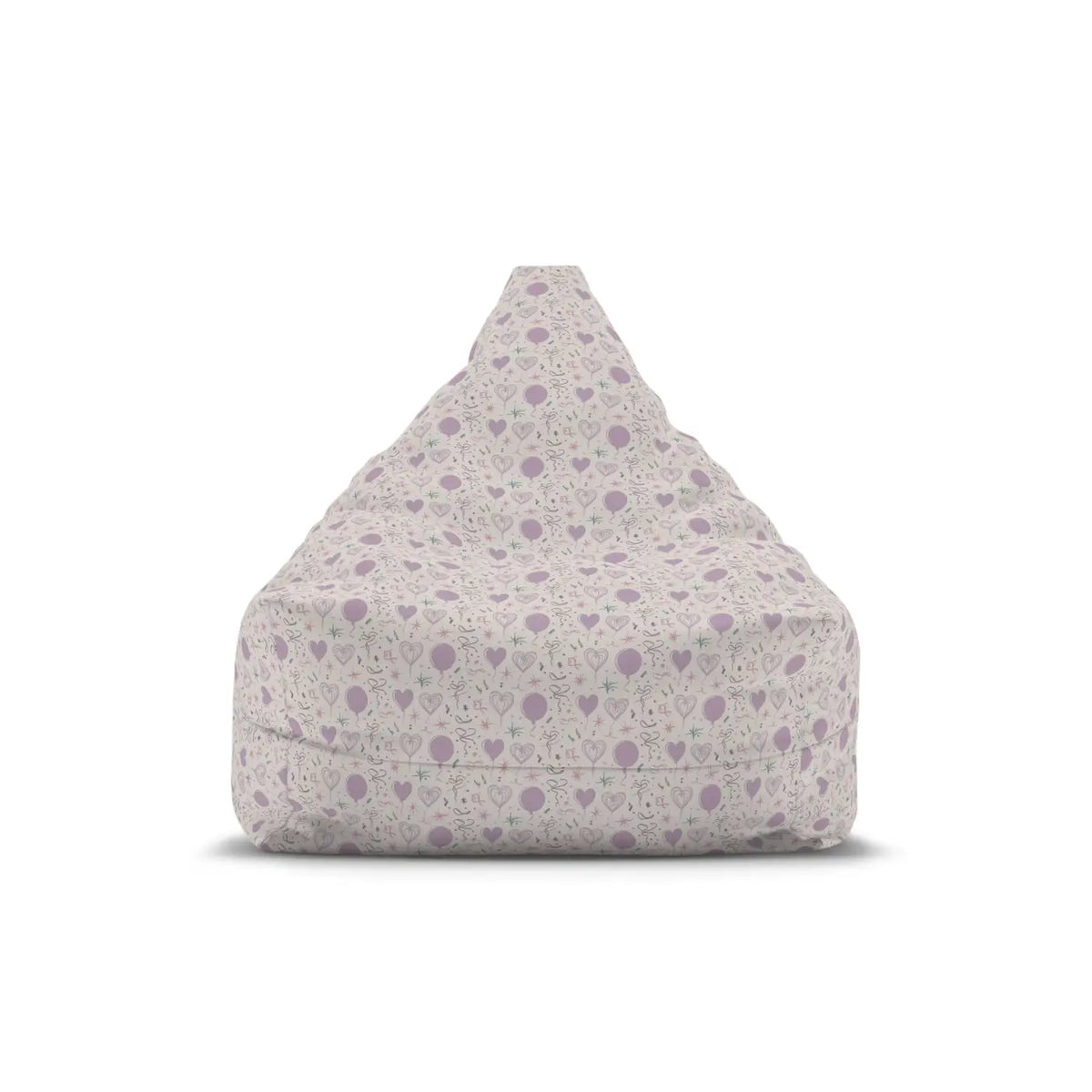 DipaliZ Bean Bag Cover Hearts Pattern Sewn-in Case