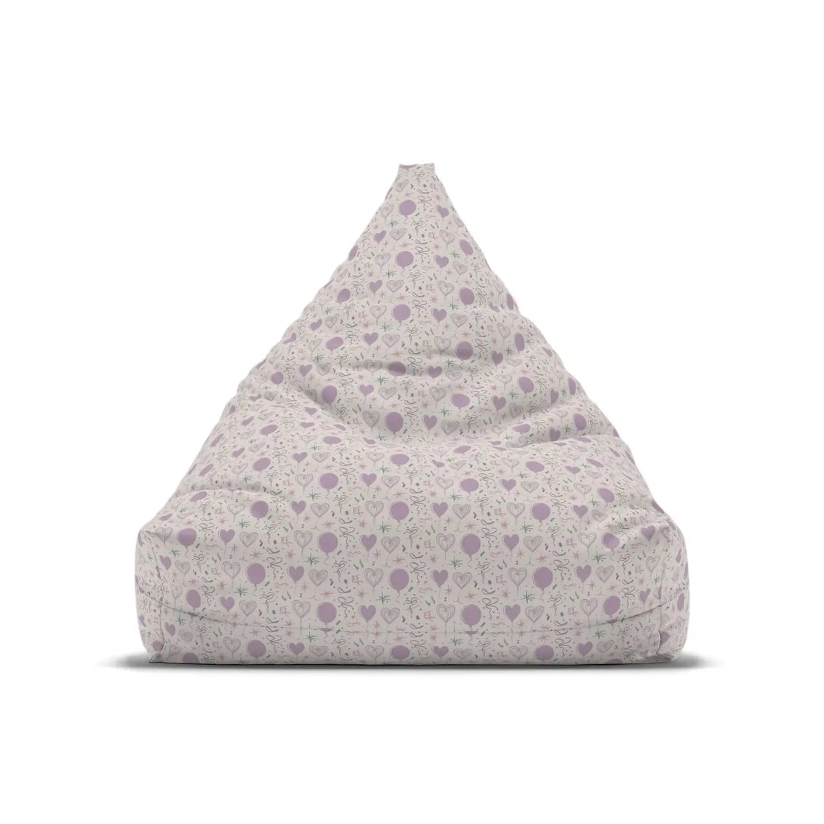 DipaliZ Bean Bag Cover Hearts Pattern Sewn-in Case