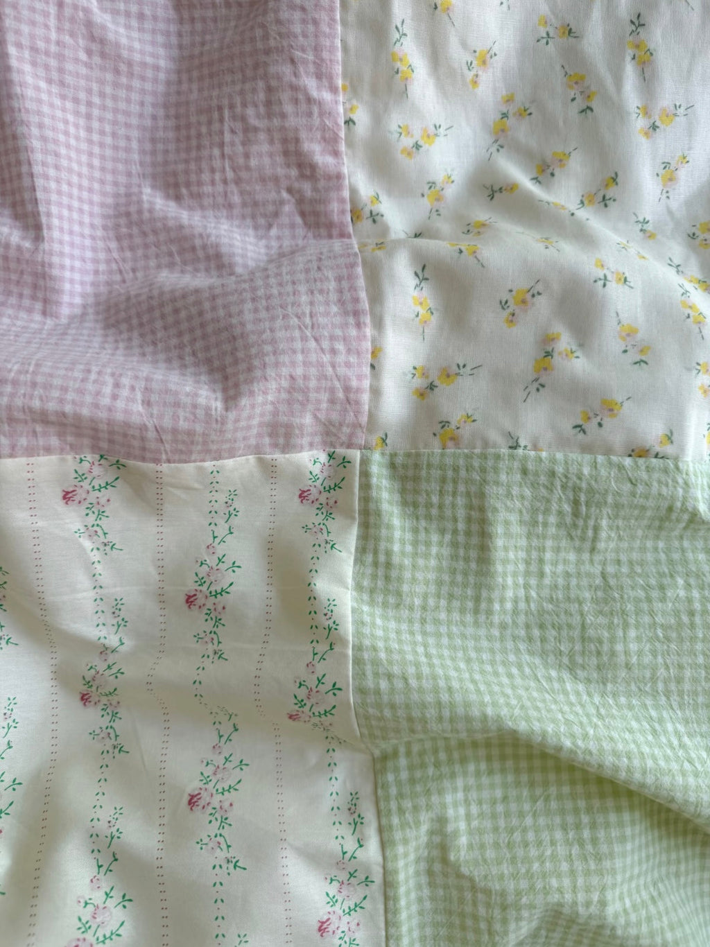 Spring Green Floral Duvet Cover Set