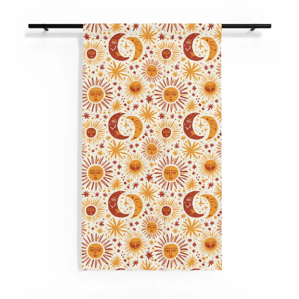 DipaliZ Celestial Glow Sheer Curtain Panel – 50x84 Poly