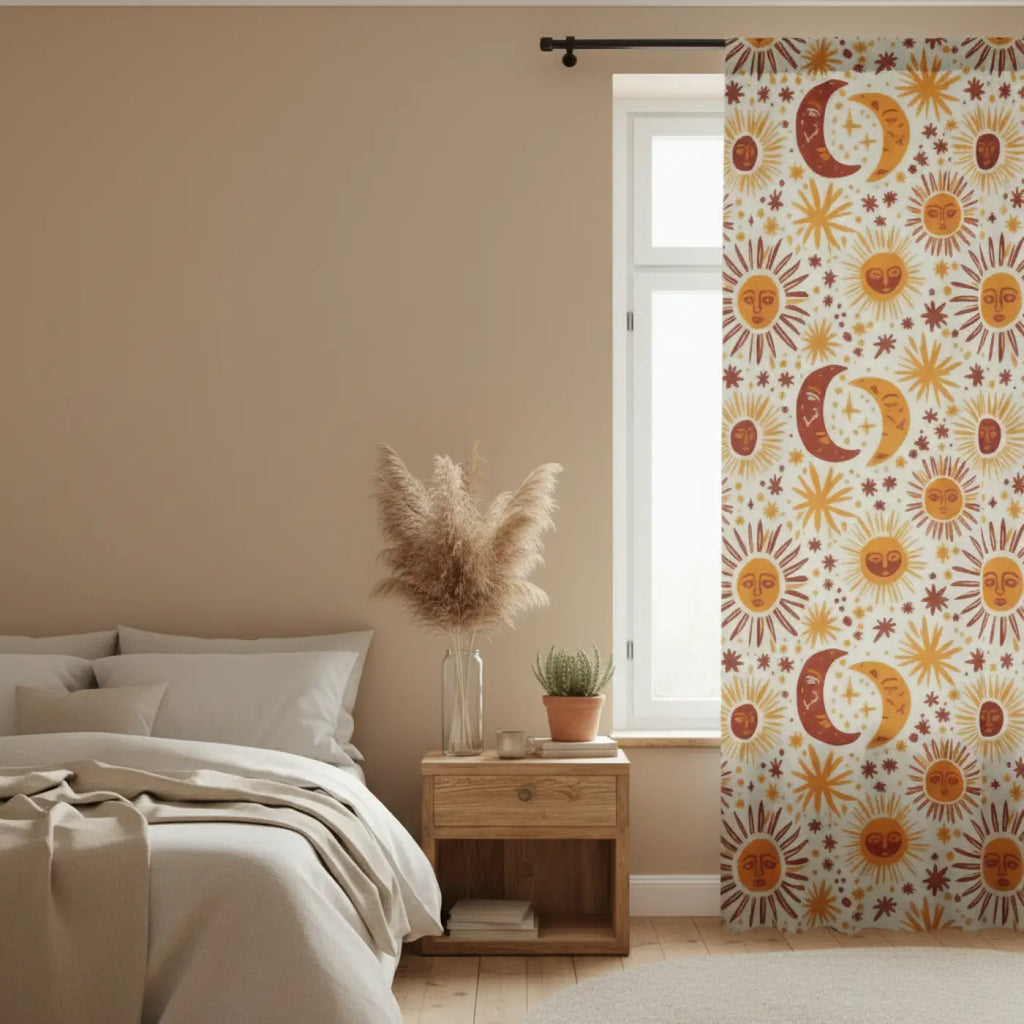 DipaliZ Celestial Glow Sheer Curtain Panel – 50x84 Poly