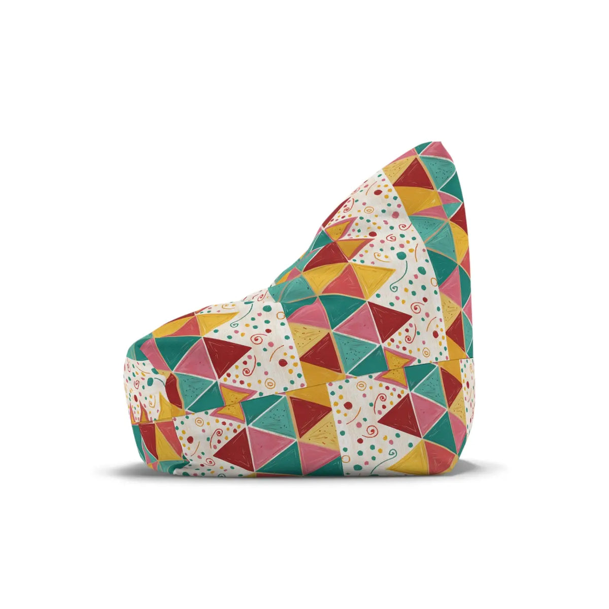 DipaliZ Vibrant Triangular Bean Bag Durable Polyester Fabric
